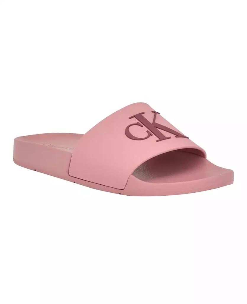 Calvin Klein Women's Arin Logo Beach Slide Sandals