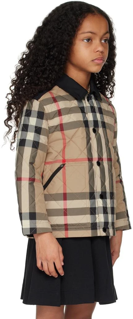 Burberry Kids Beige Check Jacket 2