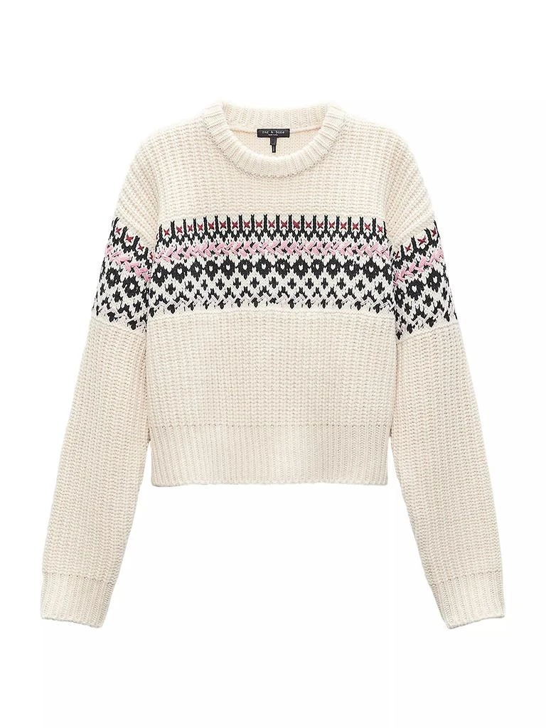 Rag & Bone Leigh Fair Isle-Style Crewneck Sweater 1