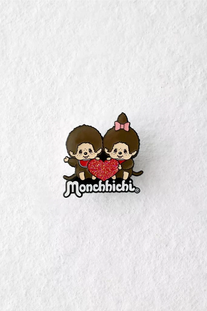 Monchhichi Monchhichi Heart Enamel Pin 2