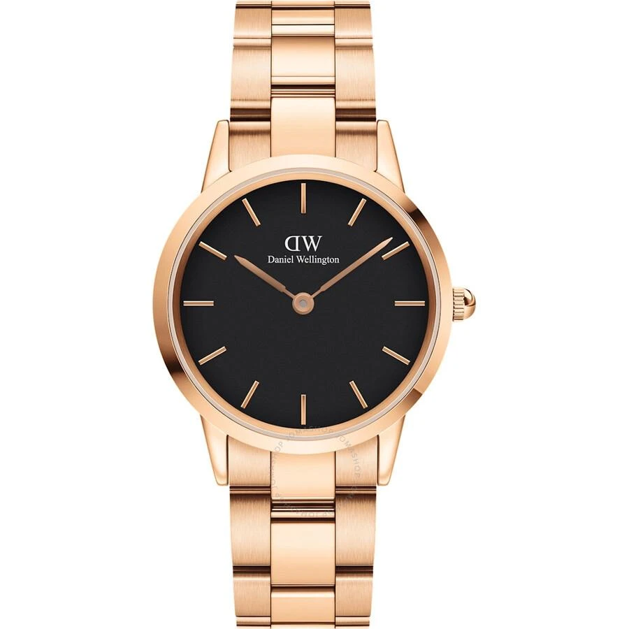 Daniel Wellington Iconic Link Quartz Black Dial Ladies Watch DW00100212 1