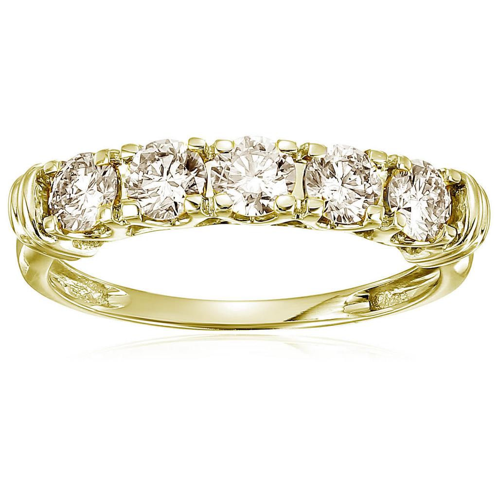 Vir Jewels 1 cttw 5 Stone Diamond Wedding Engagement Ring 14K White or Yellow Gold Round