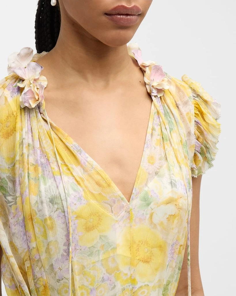 Zimmermann Harmony Flutter Midi Dress 5