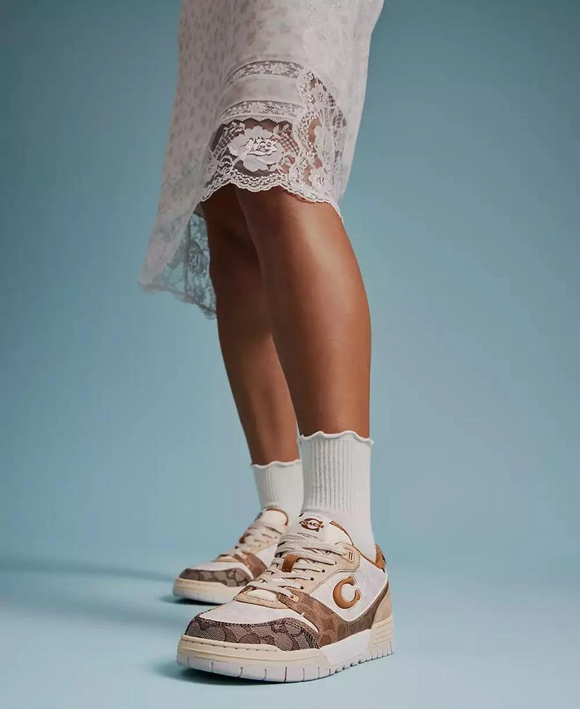 Coach SoHo Leather Lace-Up Casual Sneakers 8