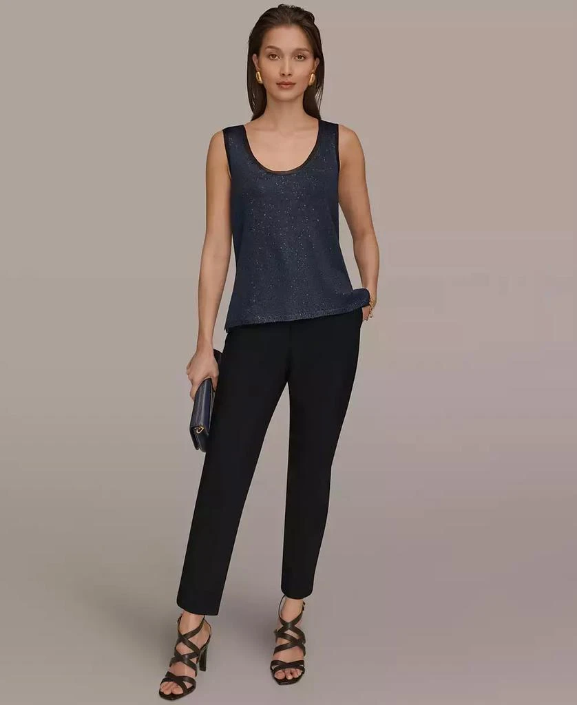 Donna Karan Women
s Sequin Scoop Neck Sweater 5