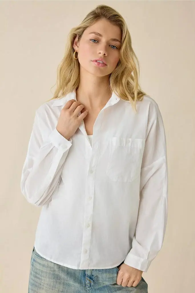 BDG BDG Alex Breezy Cotton Oversized Button-Down Shirt 6