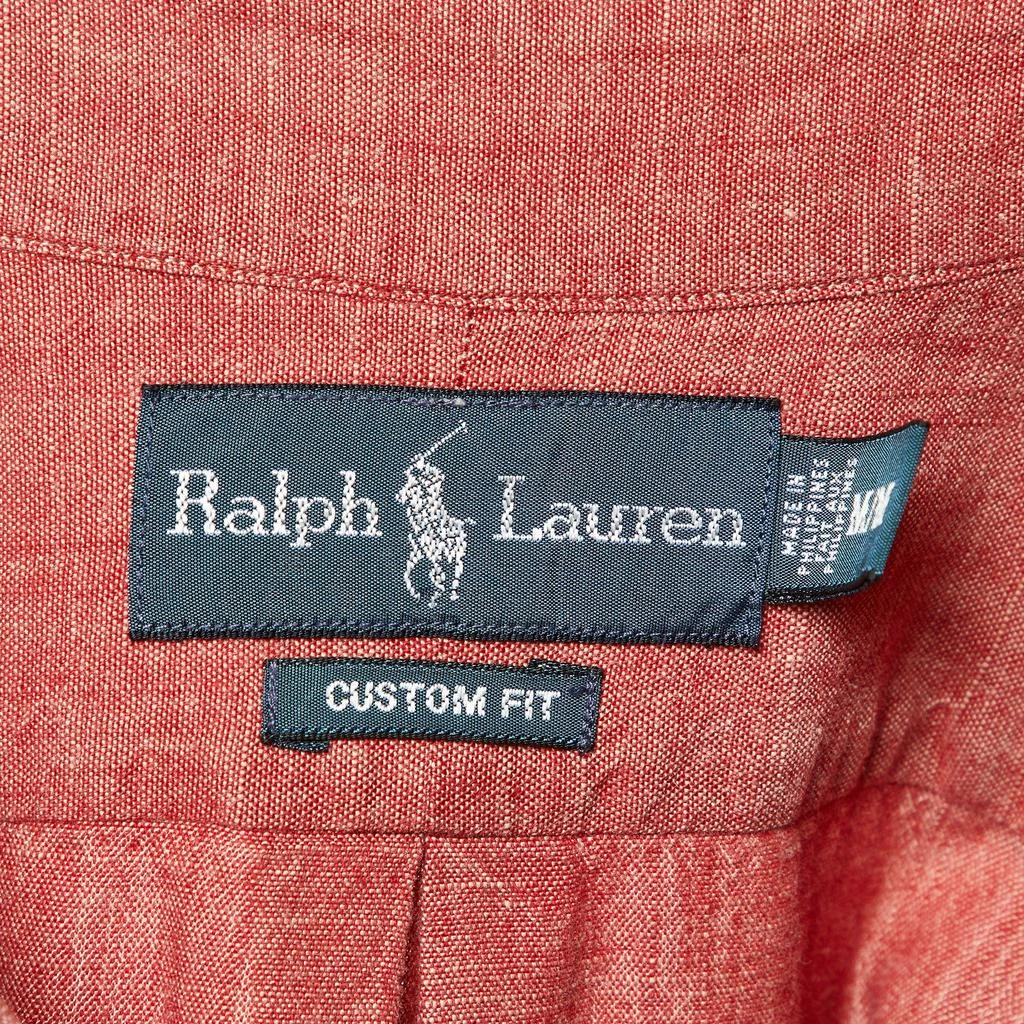 Ralph Lauren Ralph Lauren Coral Red Cotton Custom Fit Button Down Shirt M 4