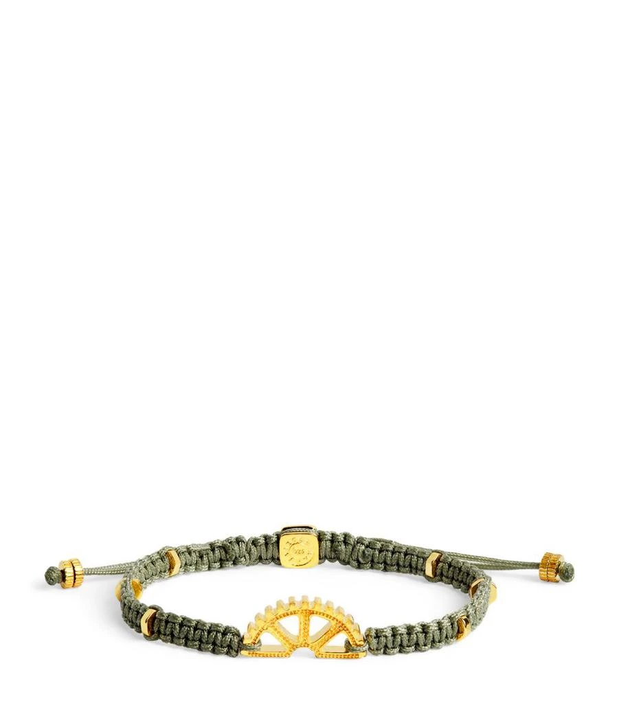 Tateossian Yellow Gold-Plated Silver Puzzle Gear Bracelet 1