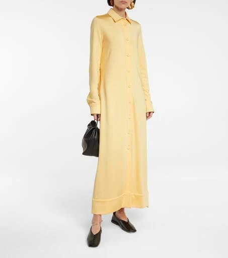 Jil Sander Stretch-jersey shirt midi dress 2