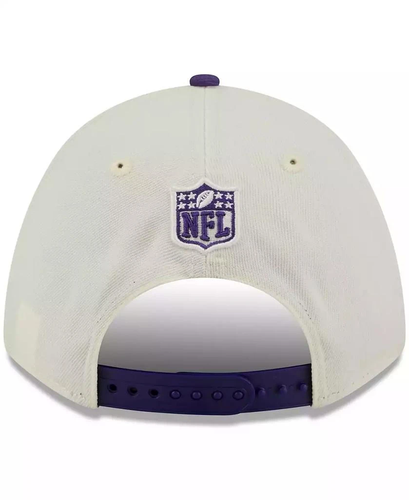 New Era Men's Cream/Purple Minnesota Vikings 2025 NFL Draft 9FORTY A-Frame M-Crown Adjustable Hat 4