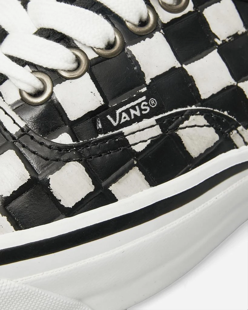 Vans Authentic 44 Leather Check Vibram Sneakers Black / White 6
