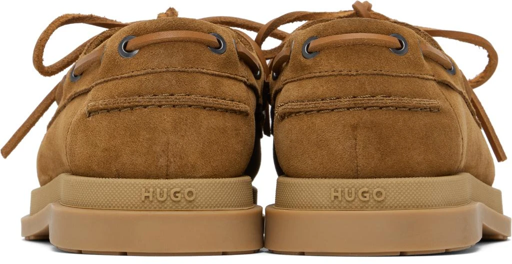 Hugo Boss Tan Suede Boat Shoes 2