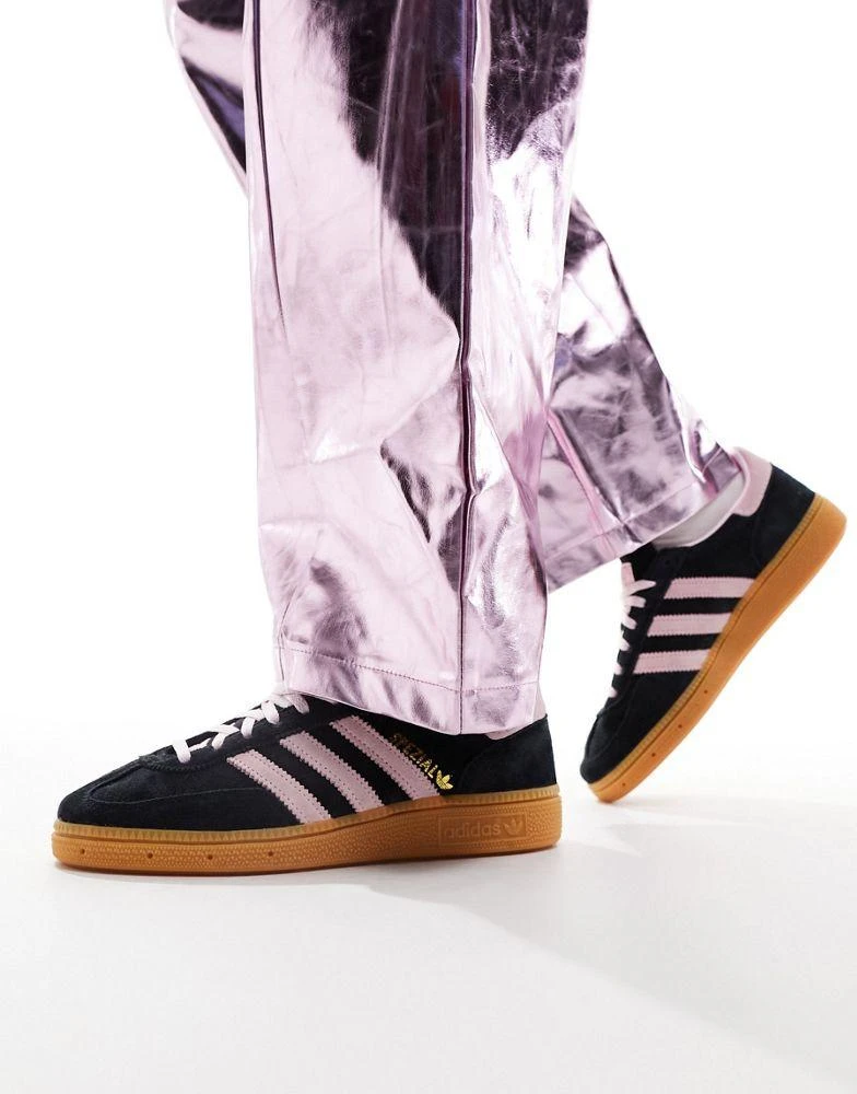 Adidas adidas Originals Handball Spezial trainers in black and pink 1