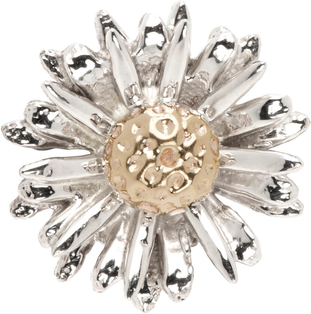 Bernard James White Gold FLORA Daisy Single Earring