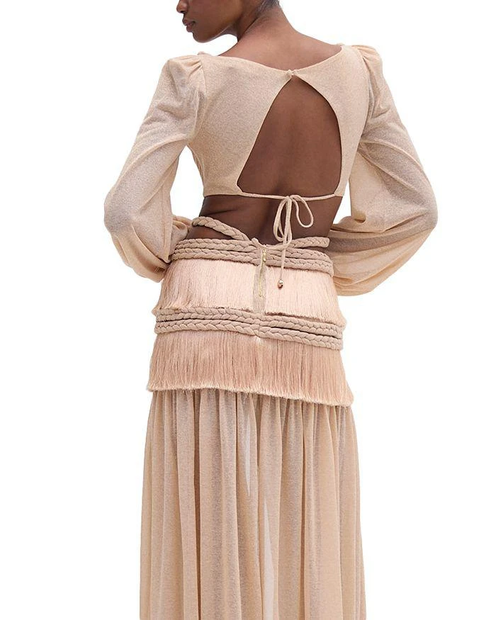 PatBO Rope Trim Fringe Trim Dress 5