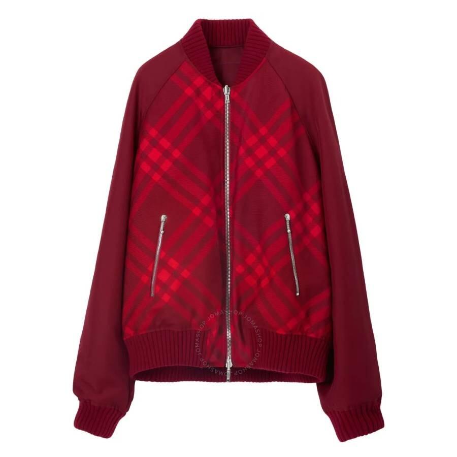 Burberry Burberry Men
s Ripple Reversible Check-Print Bomber Jacket, Size Large