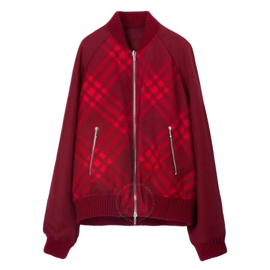 Burberry Burberry Men
s Ripple Reversible Check-Print Bomber Jacket, Size Large 2