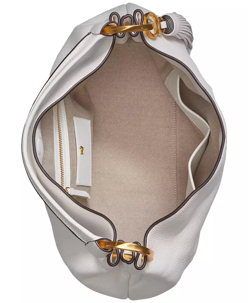 Donna Karan Glenwood Leather Shoulder with Tassel Detail 8