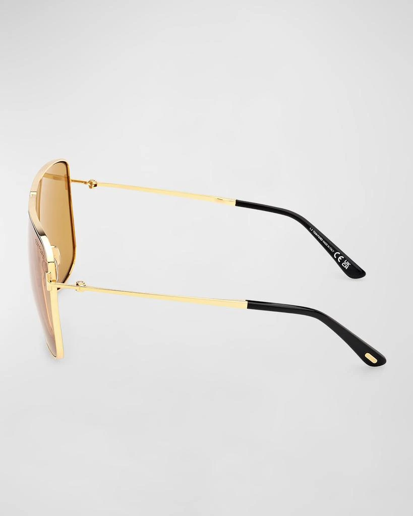 Tom Ford Men's Huxley Metal Shield Sunglasses 4