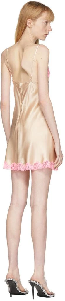 Alexander Wang Beige & Pink Lace Slip Dress 3