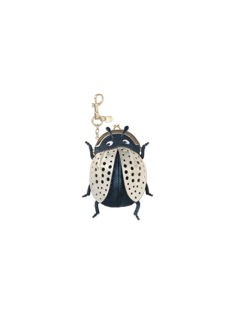 Anya Hindmarch Bug-Inspired Goat Leather Keychain Charm