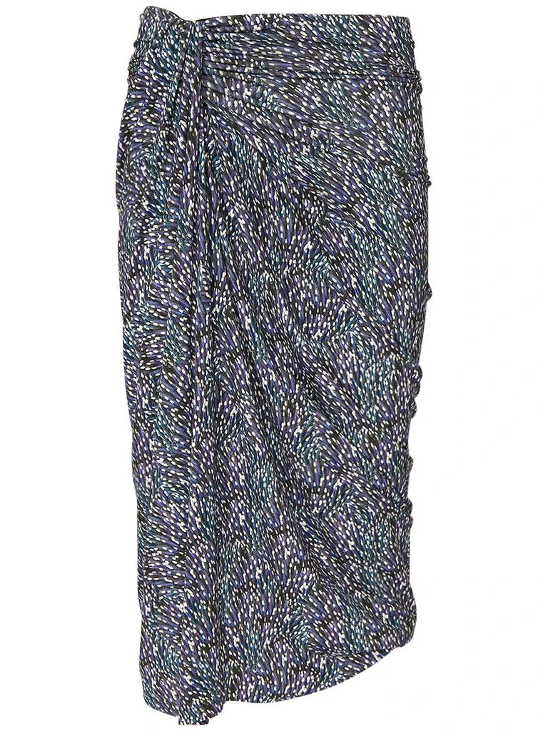 MARANT ETOILE Jeldia Printed Viscose Blend Midi Skirt 1