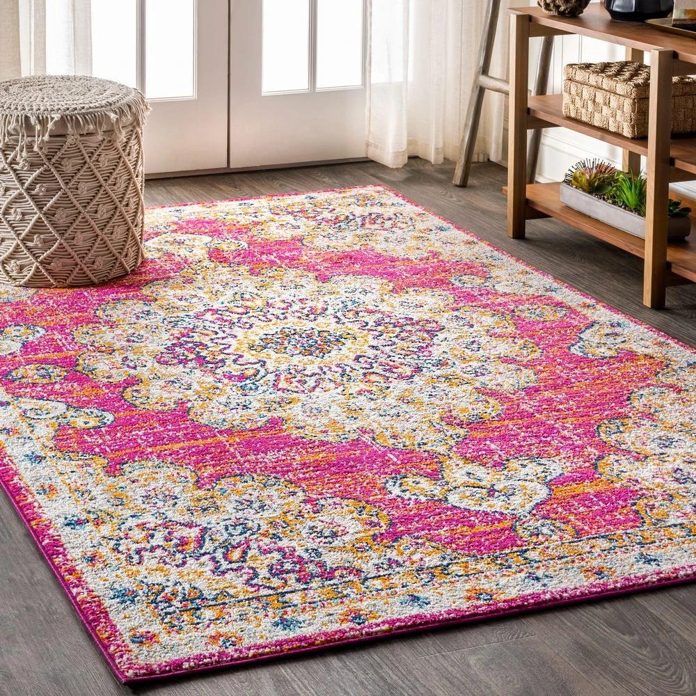JONATHAN Y Bohemian FLAIR Boho Vintage Medallion Area Rug 1