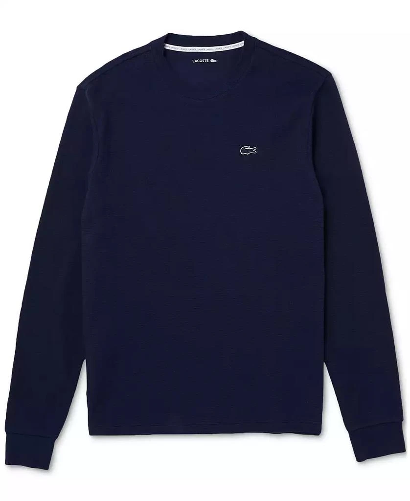 Lacoste Men's Waffle-Knit Thermal Sleep Shirt 15