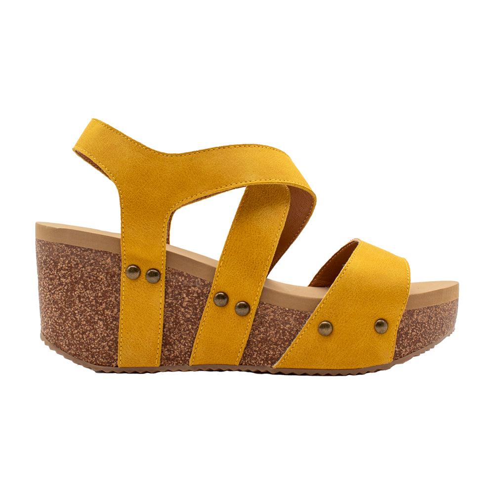 VOLATILE Sunkissed Ankle Strap Wedge Sandals