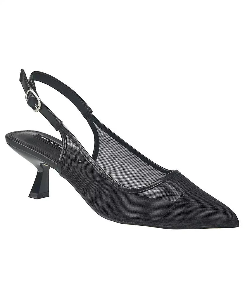 French Connection Women's Flared Mesh Pumps 1