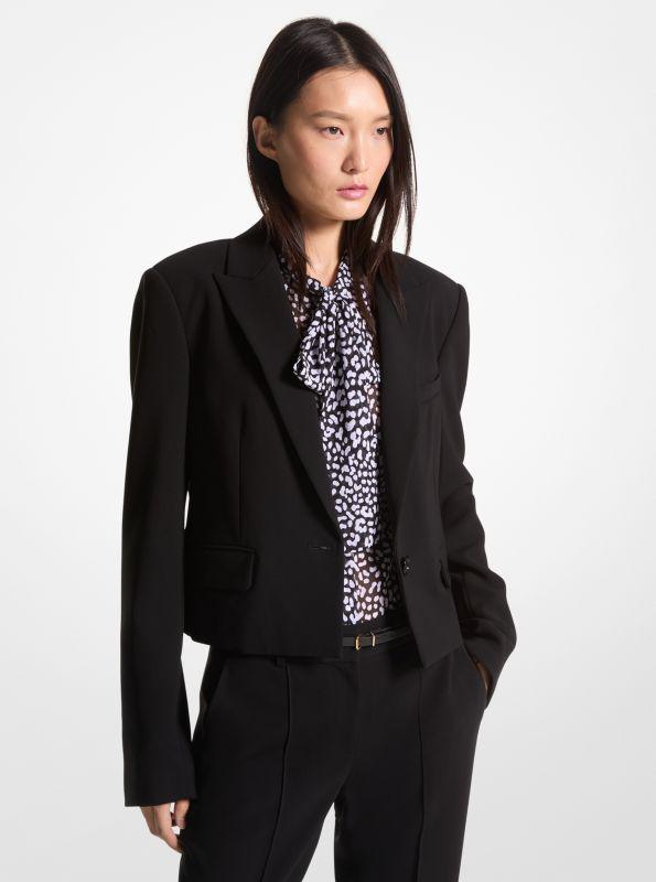 michael_kors Crepe Cropped Blazer