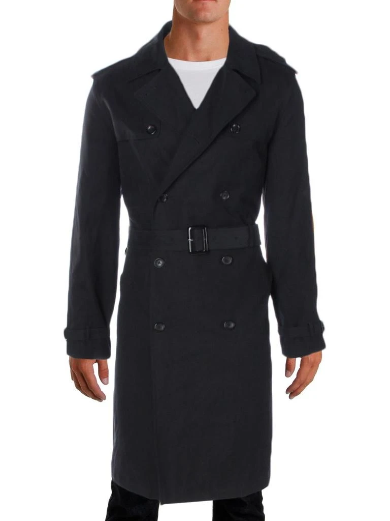 London Fog Plymouth Mens Twill Double Breasted Trench Coat 2