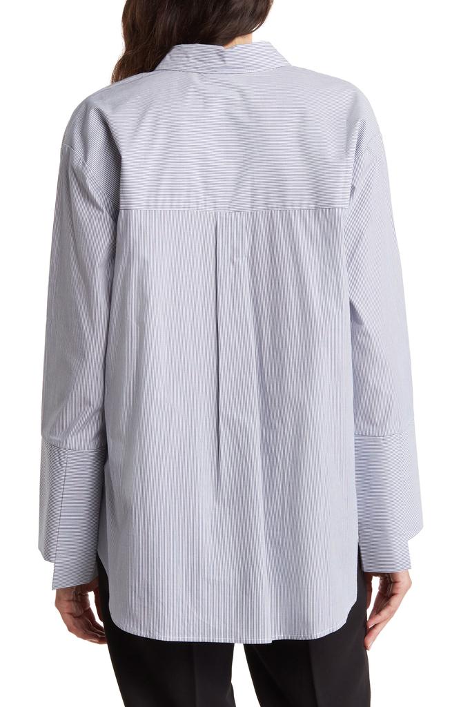 Laundry by Shelli Segal Long Sleeve Cotton Poplin Button-Up Shirt