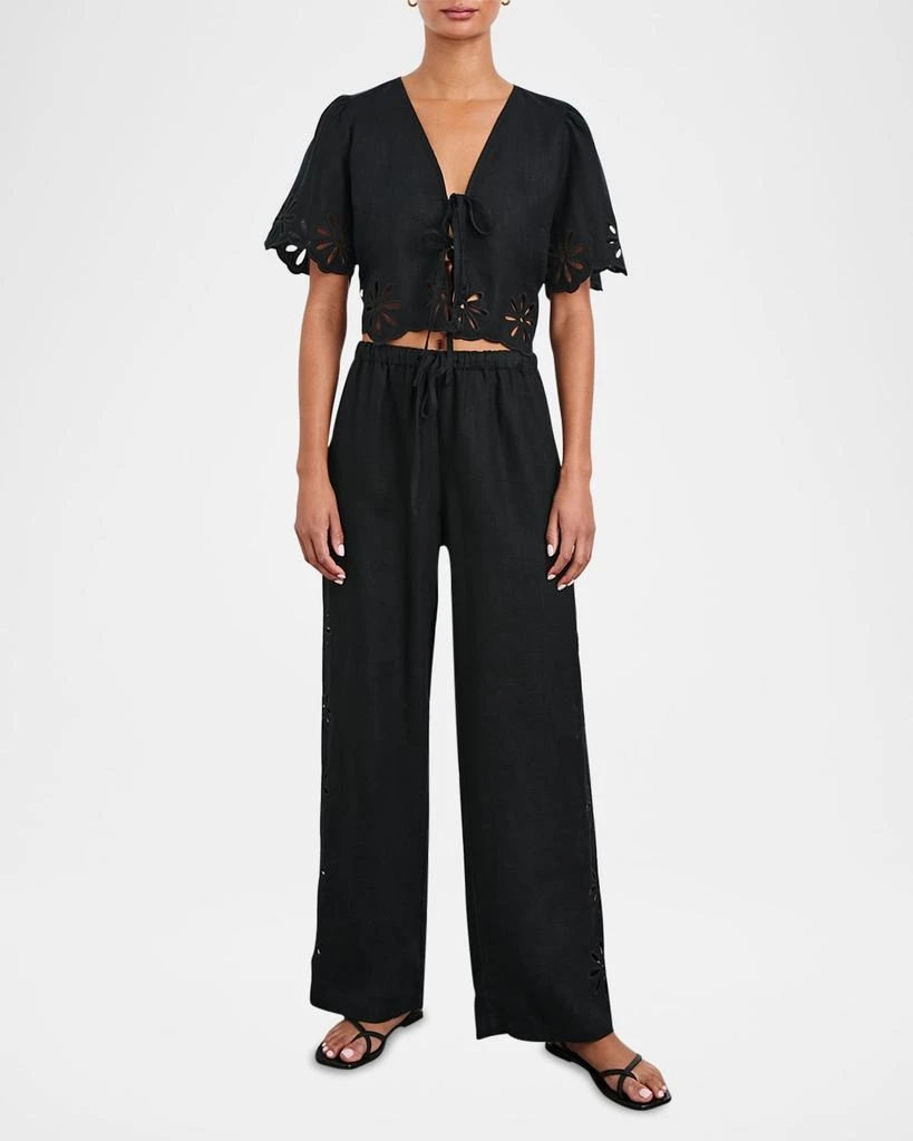 Rails Emmie Eyelet Embroidered Drawstring Pants 2