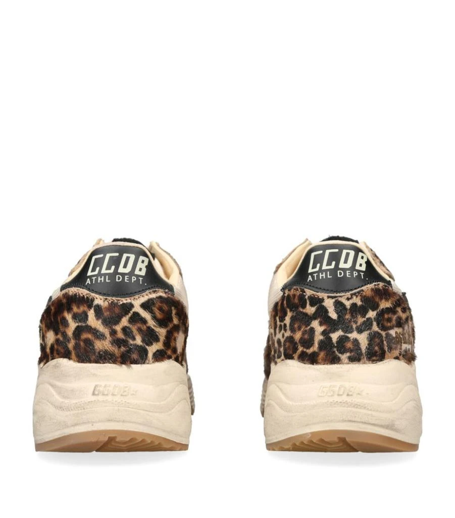 Golden Goose Leopard Print Running Sole Sneakers 2