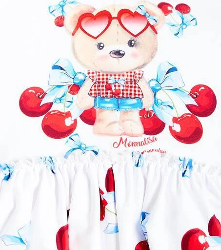 MONNALISA Baby printed ruffled swimsuit 3