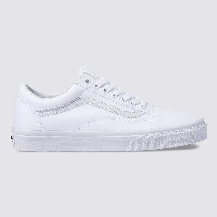 Vans Old Skool VN000D3HW00 Sneaker Men's True White Canvas Skate Shoes FD942