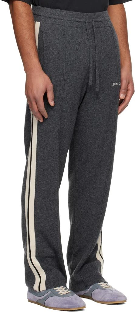 Palm Angels Gray Classic Logo Knit Track Pants 2