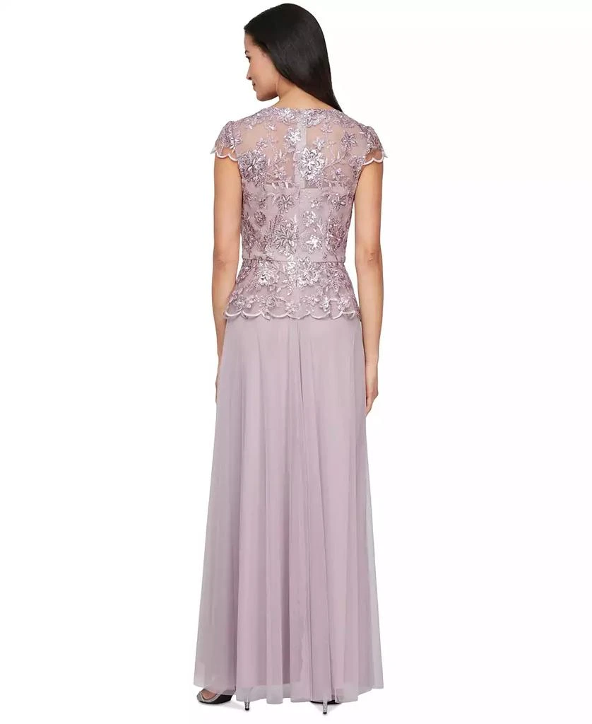 Shop Women's V-Neck Cap-Sleeve Embroidered Gown on Sale at BeyondStyle   Get 51% Off Women's V-Neck Cap-Sleeve Embroidered Gown with Limited-Time  Flash Deals, Exclusive Discounts, and Special Offers. Enjoy Unbeatable  Savings on