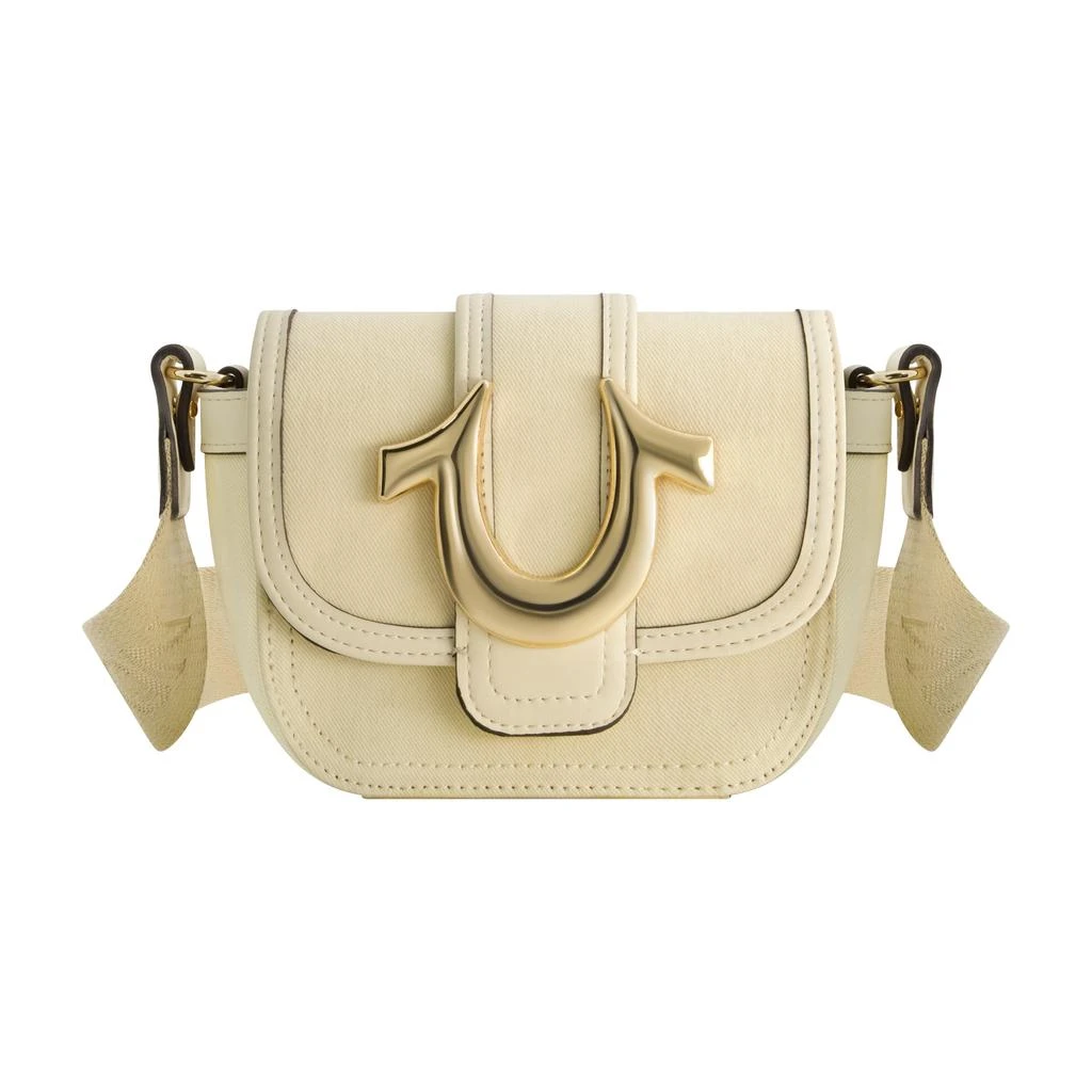 True Religion Colored Denim Mini Horseshoe Flap Bag 1