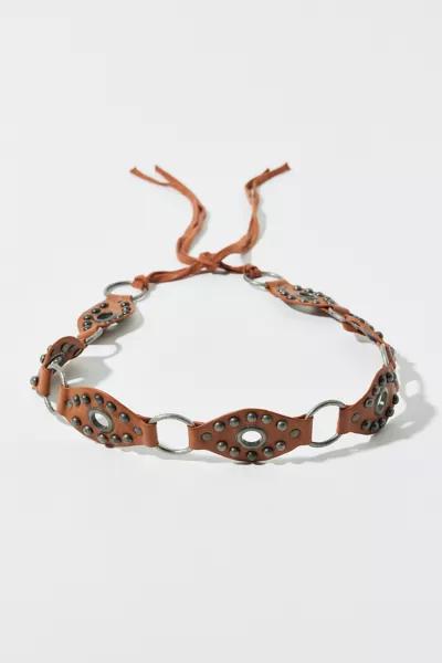 Urban Outfitters UO Studded Leather Tie Belt