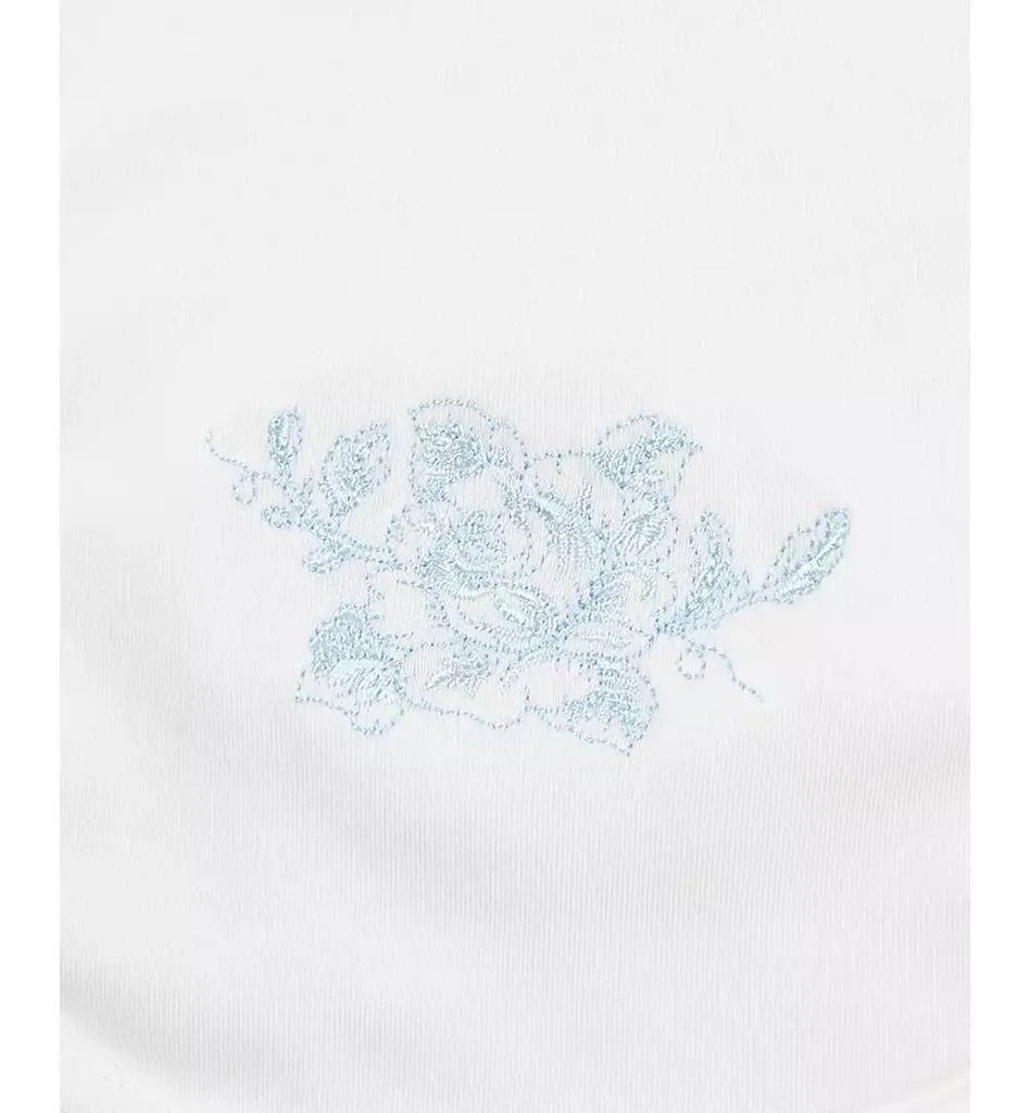 Little Me Baby Girls Blue Roses Cotton Burp Cloth
Bibs, 3 Piece Set 5