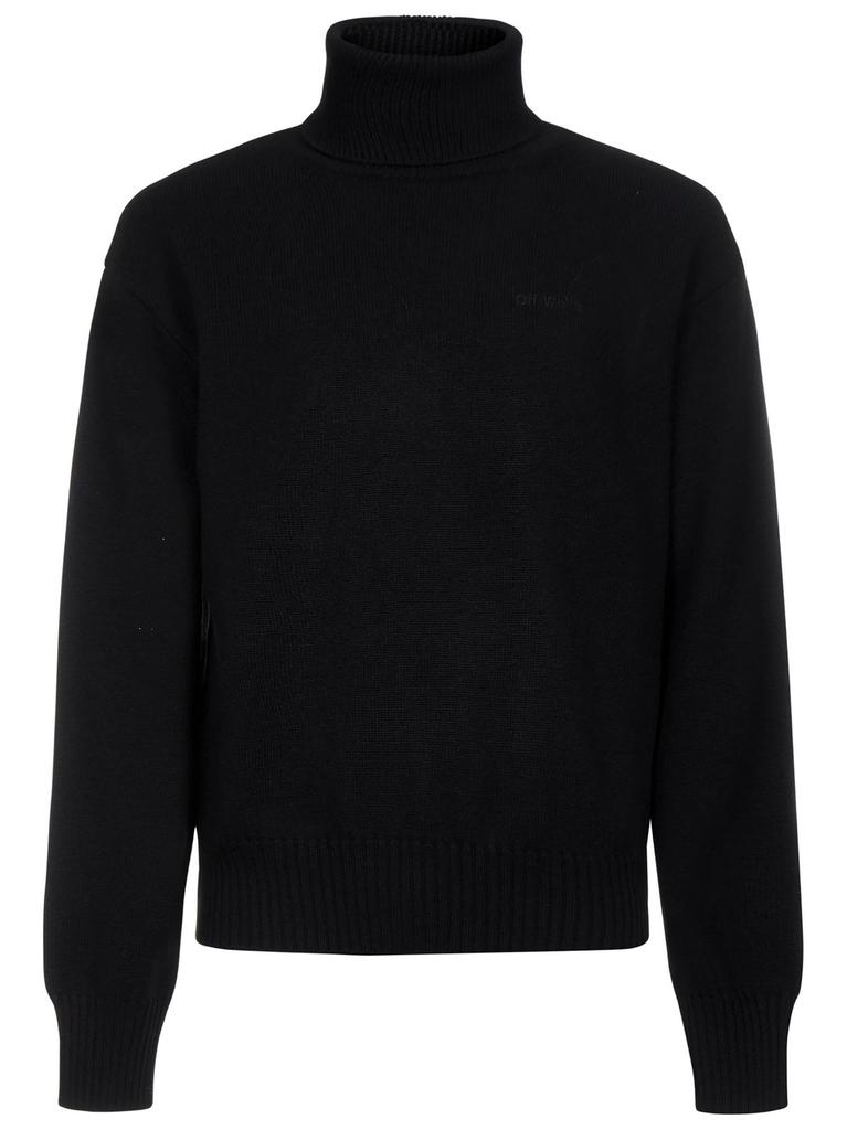 【送料&関税込】Off-White Roll Neck Long-sleeved Jumper Off-White Off-White Roll Neck Long-Sleeved Jumper - Sweaters