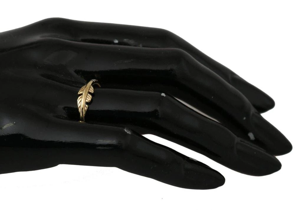 Nialaya Nialaya Gold Feather Clear CZ 925 Silver Women 3
