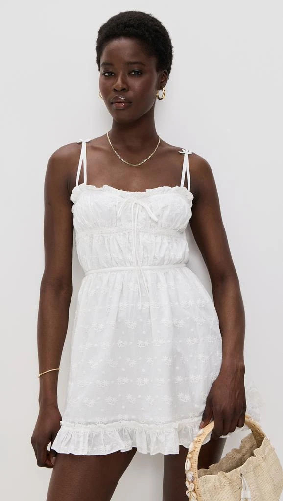 For Love & Lemons Edie Eyelet Slip Dress 1