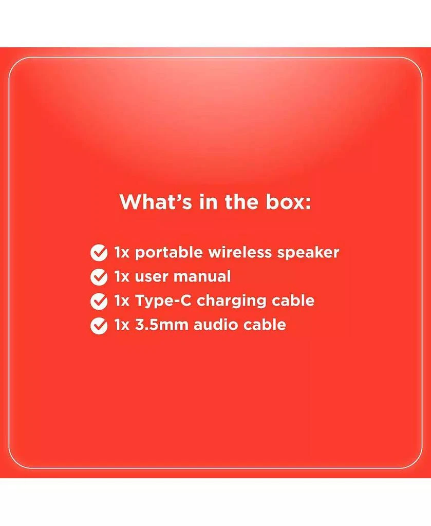 RadioShack 10W Mini Bluetooth Portable Speaker IPX5 Splashproof With FM Radio Black and Green 10