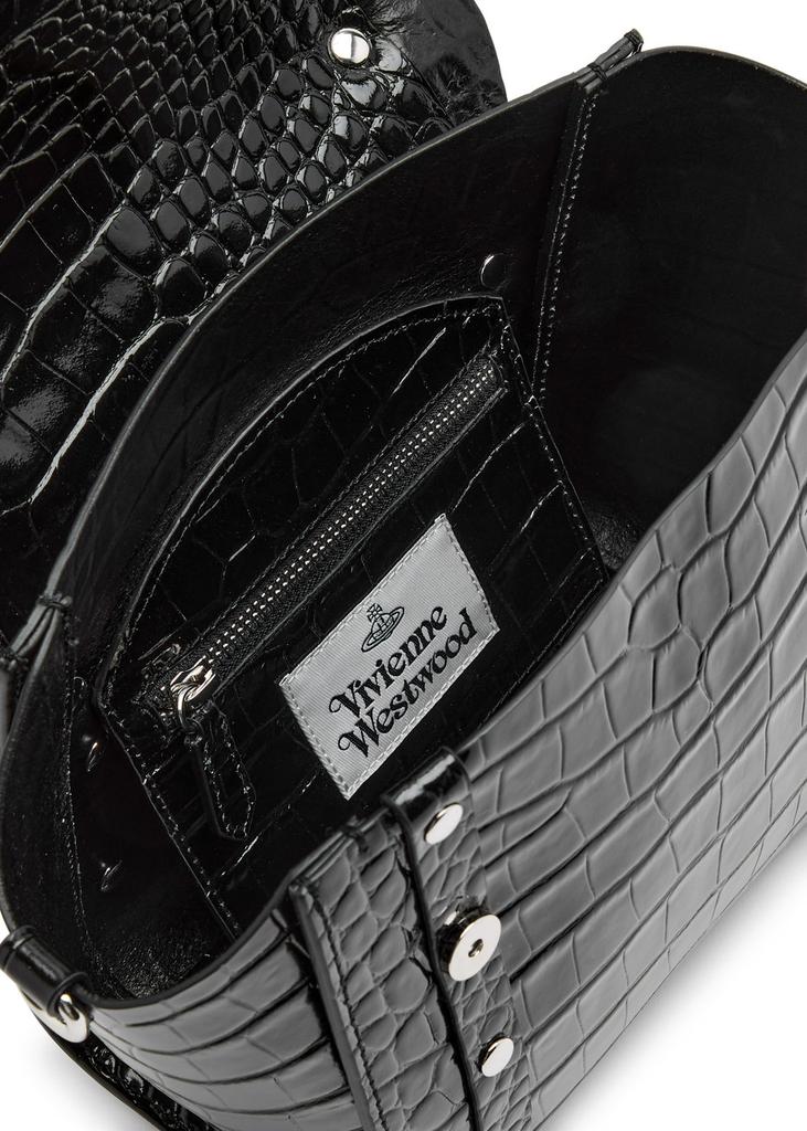 Vivienne Westwood Betty small crocodile-effect leather top handle