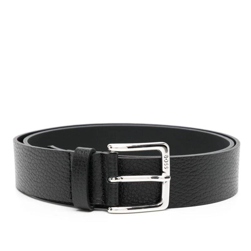 Hugo Boss Hugo Boss Men's Ronnie Gr Pebbled Leather Belt, Black 1