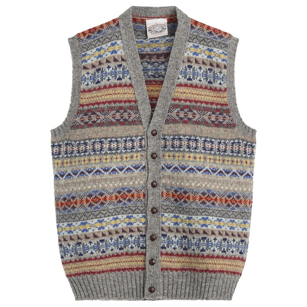 Jamieson's of Shetland Fair Isle Button Through Vest – On Sale Now