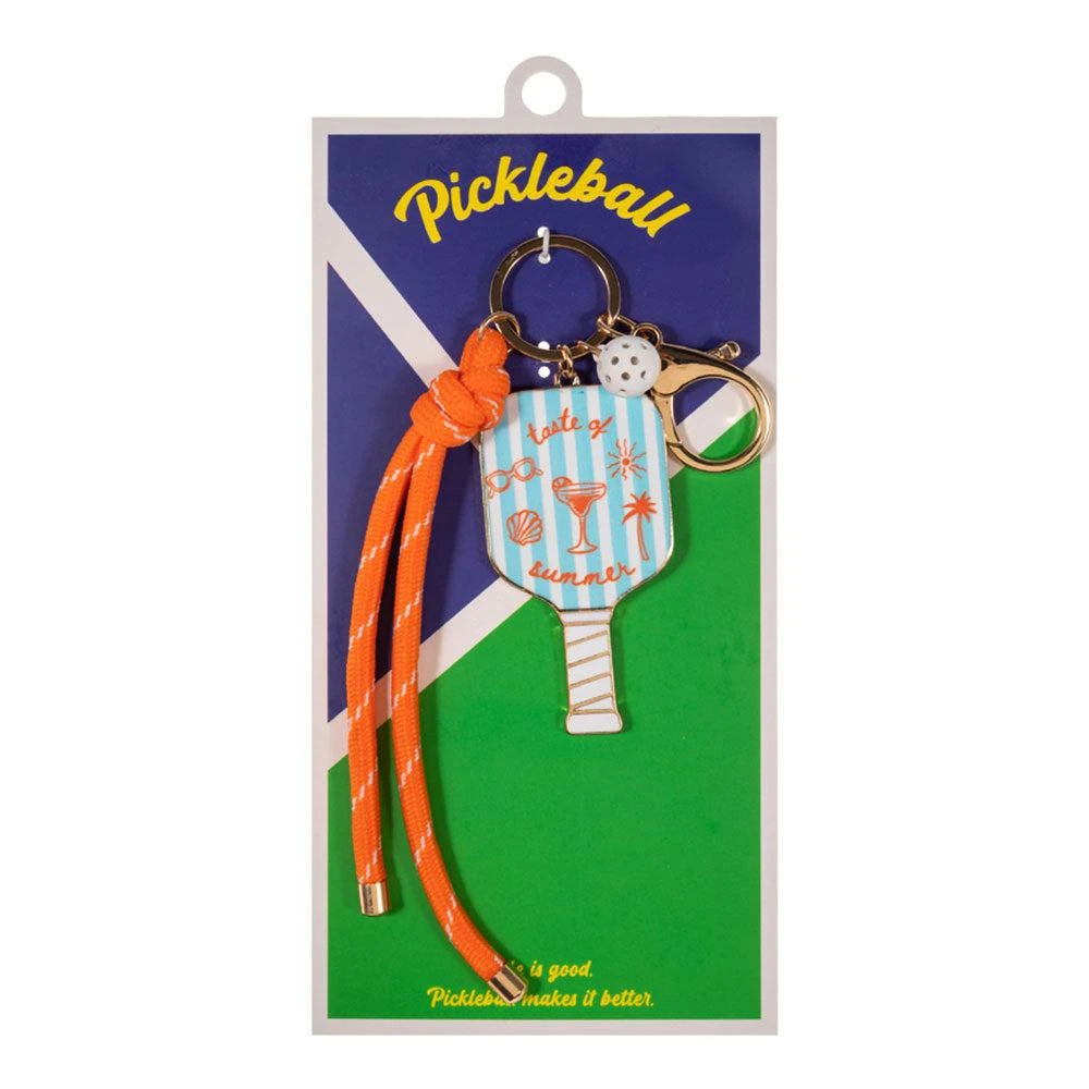FASHNZFAB Taste of Sunset Pickleball Paddle Knot Strap Keychain Bag Charm 2